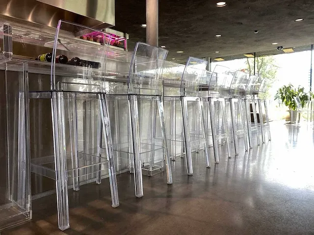 Kartell one more please - vierkant high transparant barkruk (7x) - afbeelding 8 van  14