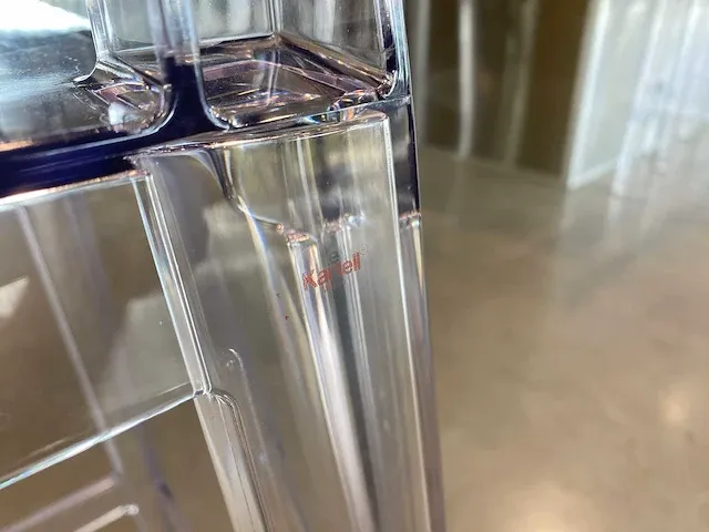 Kartell one more please - vierkant high transparant barkruk (7x) - afbeelding 12 van  14