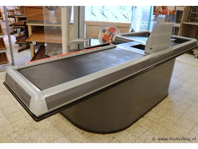 Kassa/balie met loopband - 330cm (l) x 65-120cm (b) x 92cm (h) - afbeelding 2 van  7