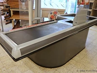 Kassa/balie met loopband - 330cm (l) x 65-120cm (b) x 92cm (h) - afbeelding 2 van  7