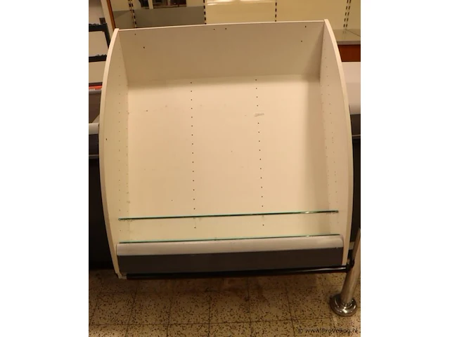 Kassa/balie met loopband & winkel-display - 580cm (l) x 65-120cm (b) x 92cm (h) - afbeelding 5 van  10