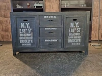 Kast chesterfield, bronx, grijs - afbeelding 2 van  6
