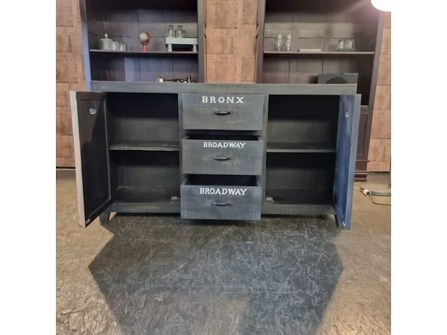 Kast chesterfield, bronx, grijs - afbeelding 3 van  6