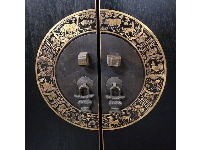 Kast chesterfield, chesterfield, zwart - afbeelding 3 van  5