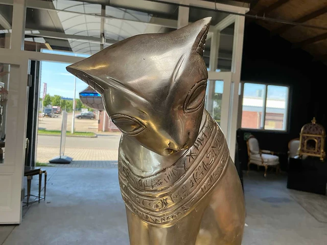 Kat bronzen beeld - afbeelding 2 van  5