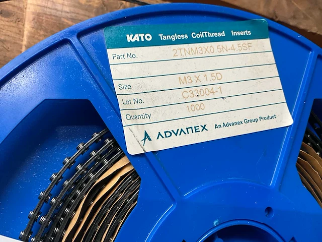 Kato tangless coilthread inzetschroefdraad op strip - afbeelding 4 van  6