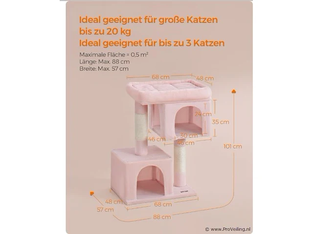 Kattenkrabpaal pct614p01 - afbeelding 1 van  1