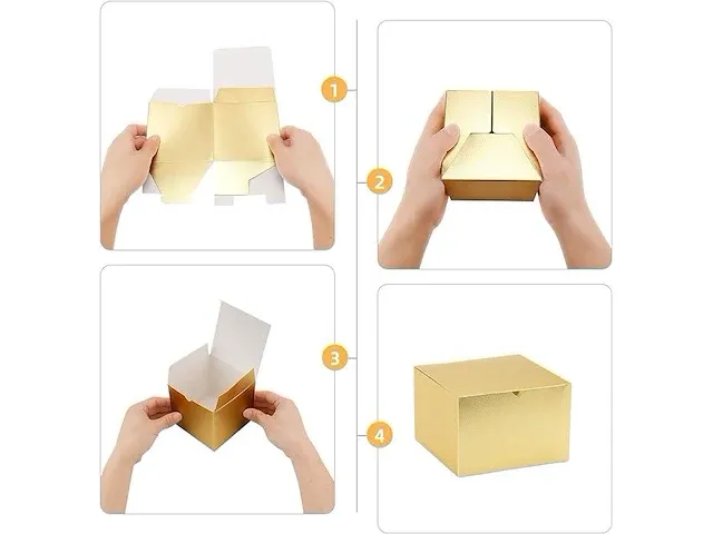Kattepote gouden geschenkdozen set - afbeelding 3 van  4