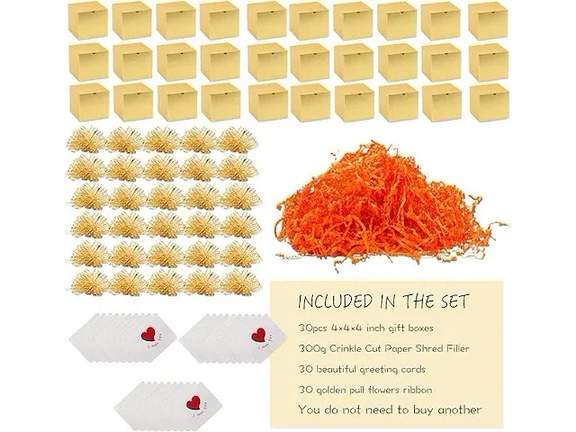 Kattepote gouden geschenkdozen set - afbeelding 3 van  3