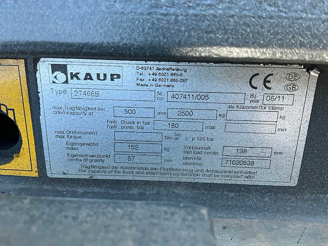 Kaup 2 t 466 b vorkversteller - afbeelding 6 van  6