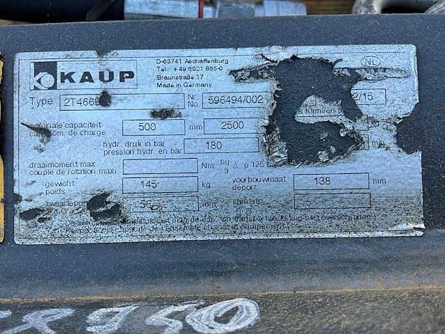 Kaup 2t 466 vorkversteller - afbeelding 6 van  6