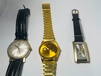 Kavel van 3 diverse horloges - omega seamaster, steltman - afbeelding 1 van  1