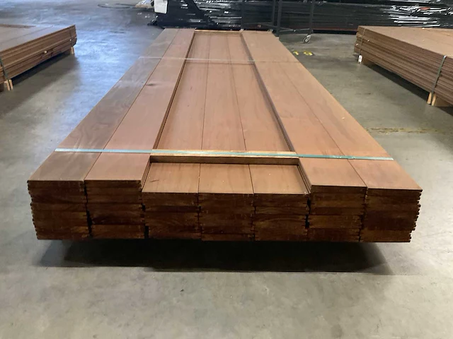 Kebony radiata vlonderdelen glad 22x142 mm (53x) - afbeelding 4 van  6