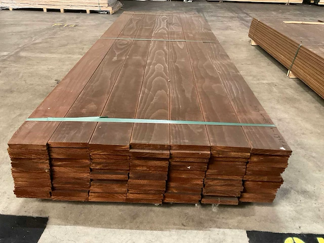 Kebony radiata vlonderdelen glad 22x142mm (84x) - afbeelding 2 van  6