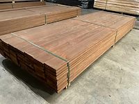 Kebony radiata vlonderdelen glad 22x142mm (84x) - afbeelding 3 van  6