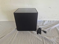 Kef kube 8 mie actieve subwoofer - zwart - afbeelding 2 van  3