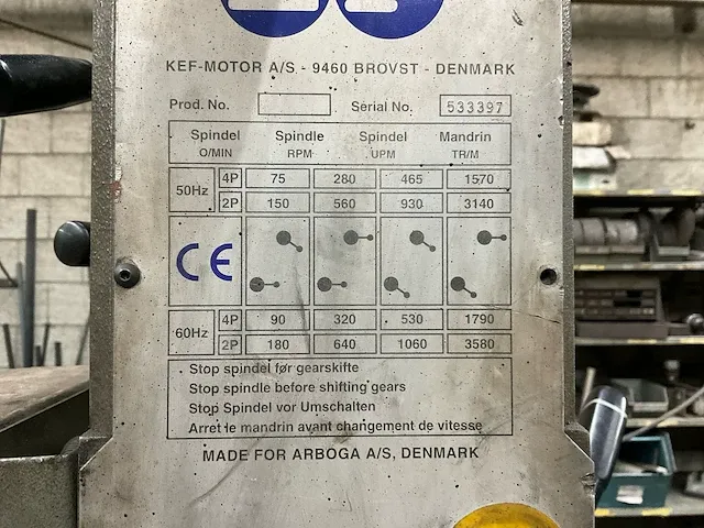Kef sb 30 kolomboormachine - afbeelding 5 van  9