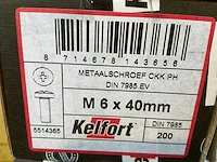Kelfort m6x40mm metaalschroef - afbeelding 3 van  3