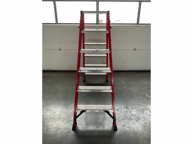 Kelfort magnus dubbele aluminium trap - 2x6 - 168cm - afbeelding 6 van  9