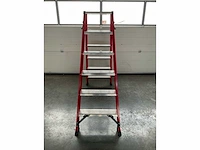 Kelfort magnus dubbele aluminium trap - 2x6 - 168cm - afbeelding 6 van  9