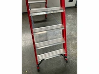 Kelfort magnus dubbele aluminium trap - 2x8 - 223cm - afbeelding 5 van  8