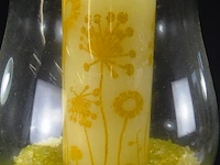 Kelkglas op verzilverde stand met kaars - afbeelding 5 van  5