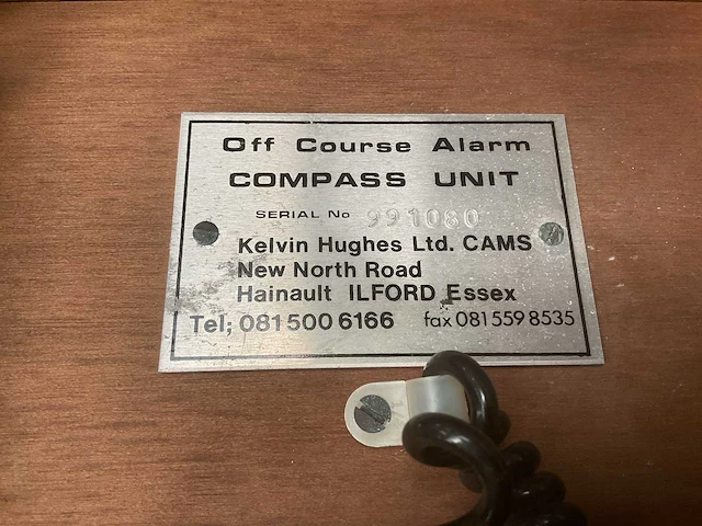 Kelvin hughes vintage marine off course alarm compass unit - afbeelding 6 van  6