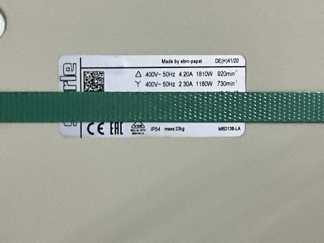 Kelvion fanset 6p 3ph 50hz 800/plt w6d800 ventilator - afbeelding 6 van  6