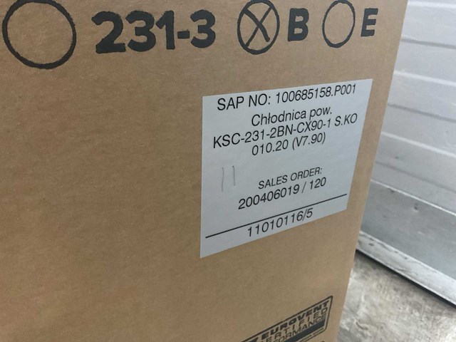 Kelvion ksc-231-2bn verdamper/plafondkoeler co2-90bar - afbeelding 2 van  12