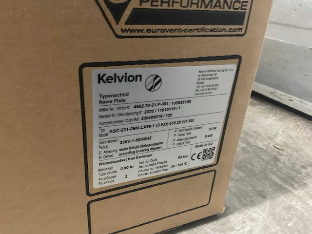 Kelvion ksc-231-2bn verdamper/plafondkoeler co2-90bar - afbeelding 3 van  12