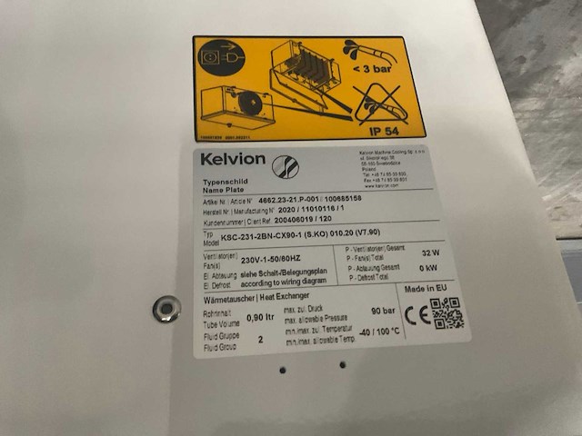 Kelvion ksc-231-2bn verdamper/plafondkoeler co2-90bar - afbeelding 10 van  12