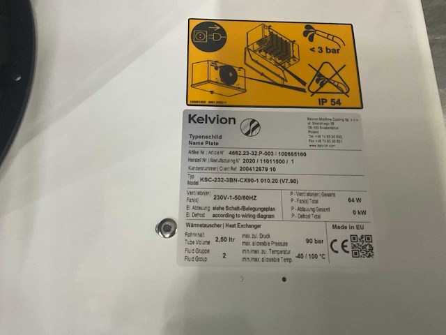 Kelvion ksc-232-3bn plafondkoeler co2-90bar - afbeelding 7 van  11