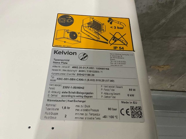 Kelvion ksc-301-3bn plafondkoeler co2-90bar - afbeelding 10 van  12