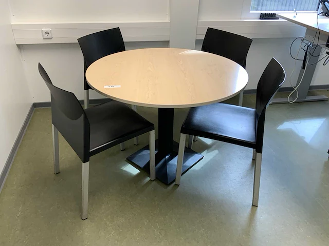 Kembo vergadertafel met 4 vergaderstoelen - afbeelding 1 van  4