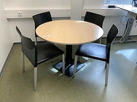 Kembo vergadertafel met 4 vergaderstoelen - afbeelding 1 van  4