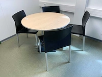 Kembo vergadertafel met 4 vergaderstoelen - afbeelding 2 van  4