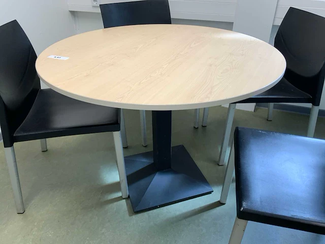 Kembo vergadertafel met 4 vergaderstoelen - afbeelding 4 van  4