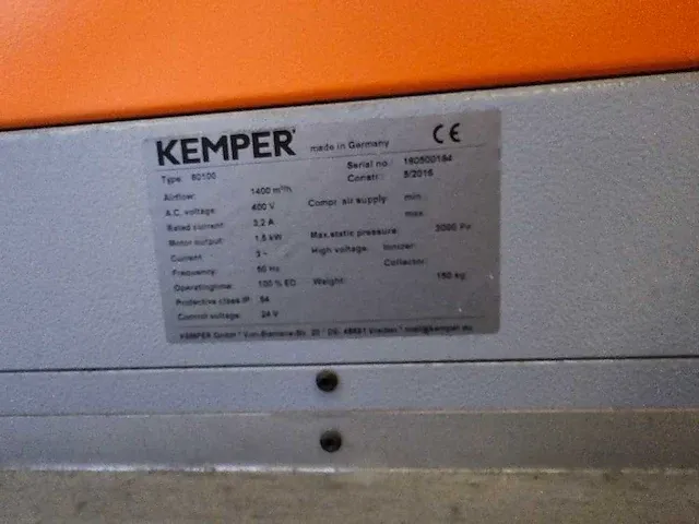 Kemper - 80100 variohood - lasdampafzuiginstallatie - 2016 - afbeelding 4 van  6