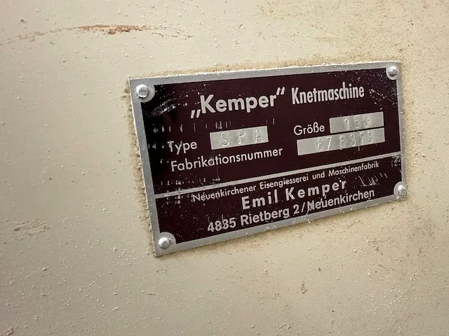 Kemper - spa 150 - dubbele uitrijdbare spiraalkneder set - afbeelding 8 van  10