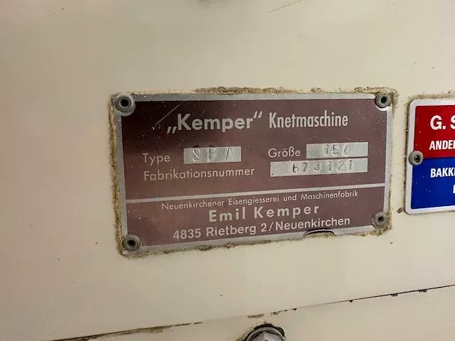 Kemper - spa 150 - dubbele uitrijdbare spiraalkneder set - afbeelding 9 van  10