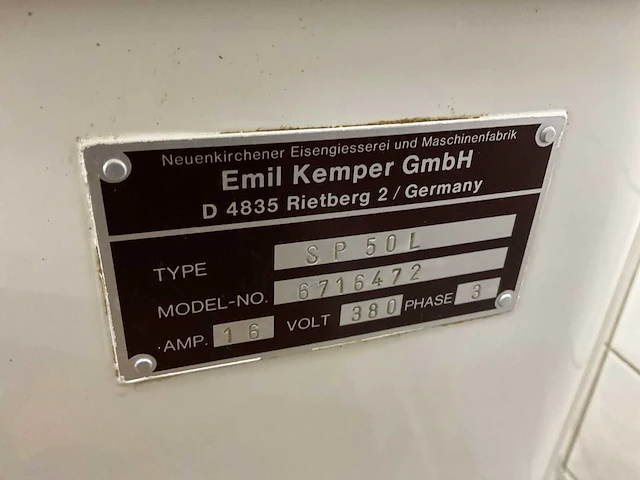 Kemper sp 50 l spiraalkneder - afbeelding 6 van  6