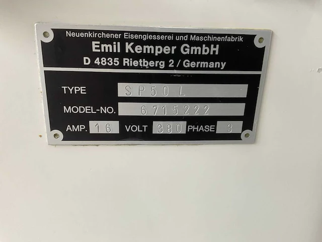 Kemper sp50l spiraalkneder - afbeelding 7 van  7