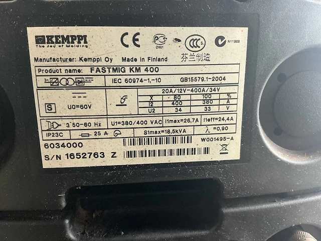 Kempii fastmig km 400 lasapparaat - afbeelding 9 van  9