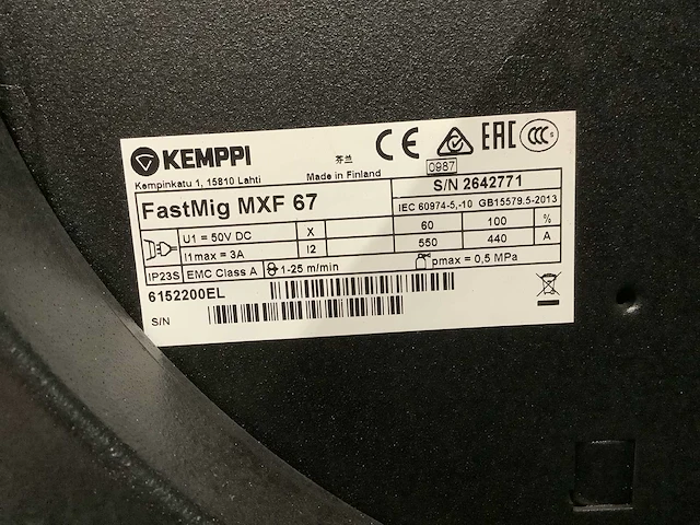 Kemppi fastmig m420 lasapparaat - afbeelding 2 van  11