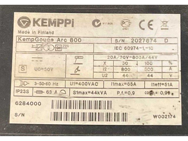 Kemppi kempgouge arc 800 gutstoestel - afbeelding 9 van  9