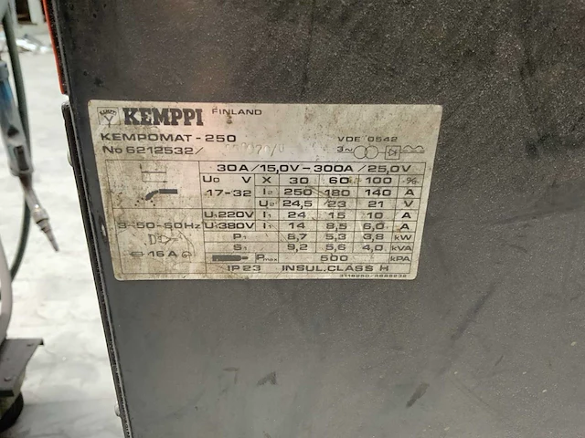 Kemppi kempomat 250 lasapparaat - afbeelding 5 van  5