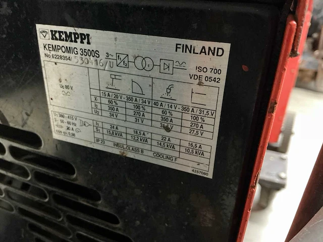 Kemppi kempomig 3500s mig lasapparaat - afbeelding 6 van  6