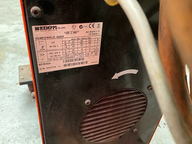 Kemppi kempoweld4200 lasapparaat - afbeelding 8 van  8