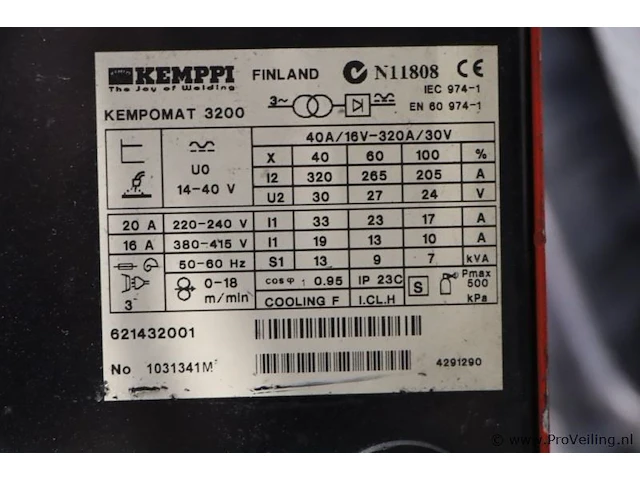 Kemppi lasapparaat type kempomat 3200 - afbeelding 7 van  8