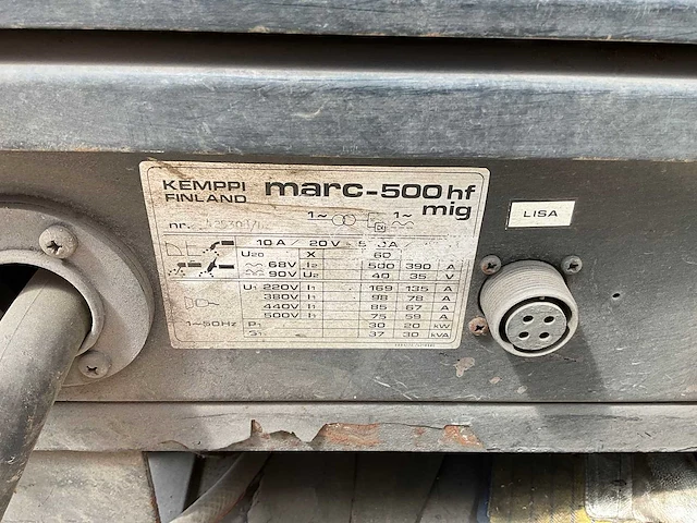 Kemppi marc 500hf mig lasapparaat - afbeelding 3 van  12